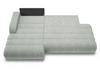 Narożnik L z funkcją spania i pojemnikiem Lisso lewy Jasny zielony